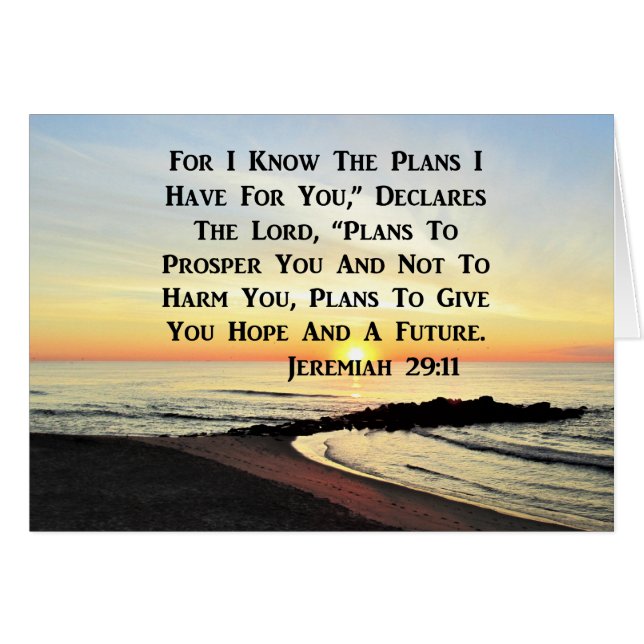 BREATHTAKING SUNRISE JEREMIAH 29:11 FOTO (Vorderseite (Horizontal))