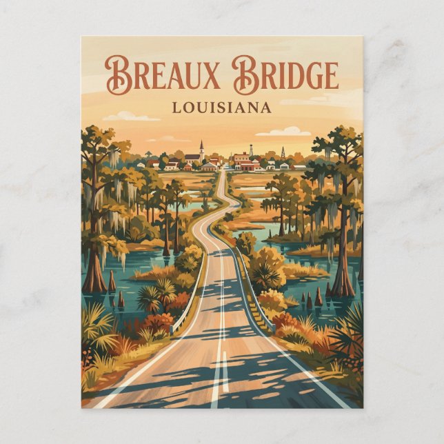 Breaux Bridge USA Postkarte (Vorderseite)