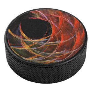 Brechen der Abstrakten Kunst des Kreises Eishockey Puck