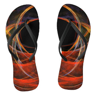 Brechen der Abstrakten Kunst des Kreises Flip Flops