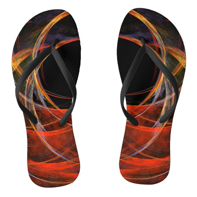 Brechen der Abstrakten Kunst des Kreises Flip Flops (Fußbett)