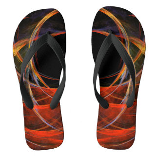 Brechen der Abstrakten Kunst des Kreises Flip Flops