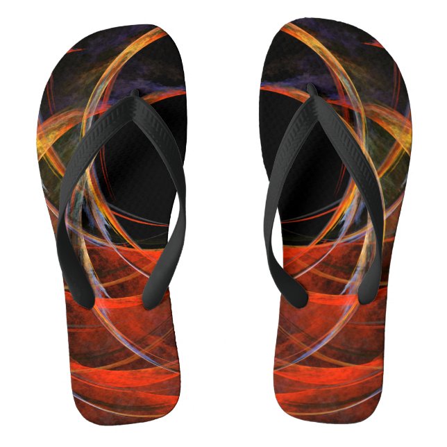 Brechen der Abstrakten Kunst des Kreises Flip Flops (Fußbett)