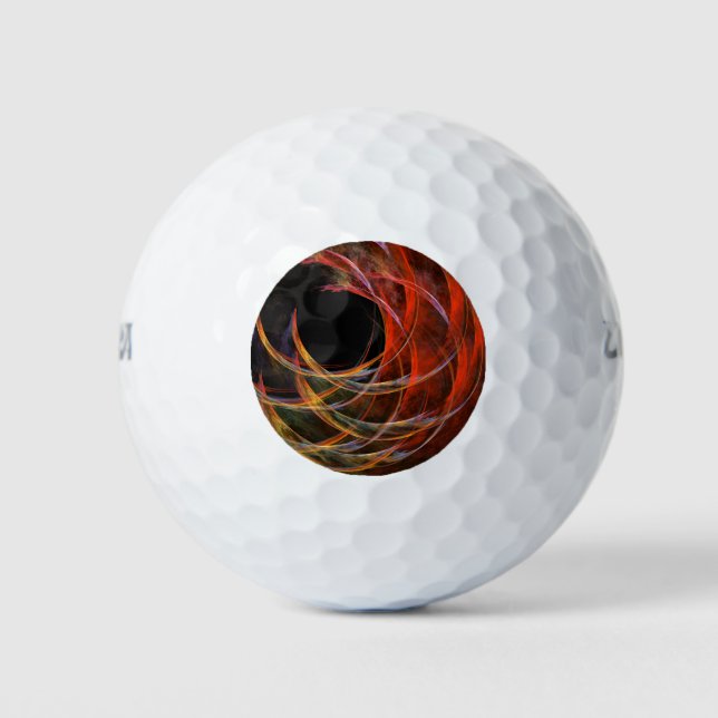 Brechen der Abstrakten Kunst des Kreises Golfball (Vorderseite)