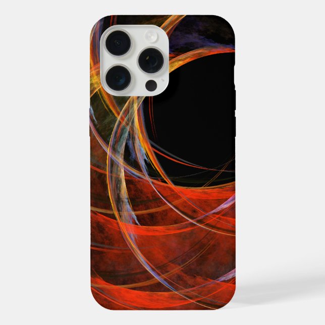 Brechen der Abstrakten Kunst des Kreises iPhone Hülle (Rückseite)