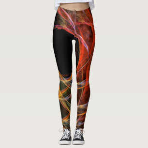 Brechen der Abstrakten Kunst des Kreises Leggings