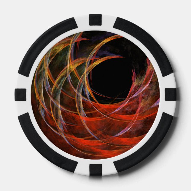 Brechen der Abstrakten Kunst des Kreises Pokerchips (Vorderseite)