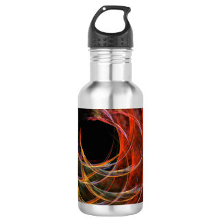 Brechen der Abstrakten Kunstflasche des Kreises Edelstahlflasche