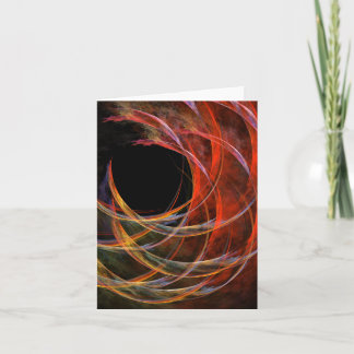 Brechen der Circle Abstrakt Art Note Card Karte
