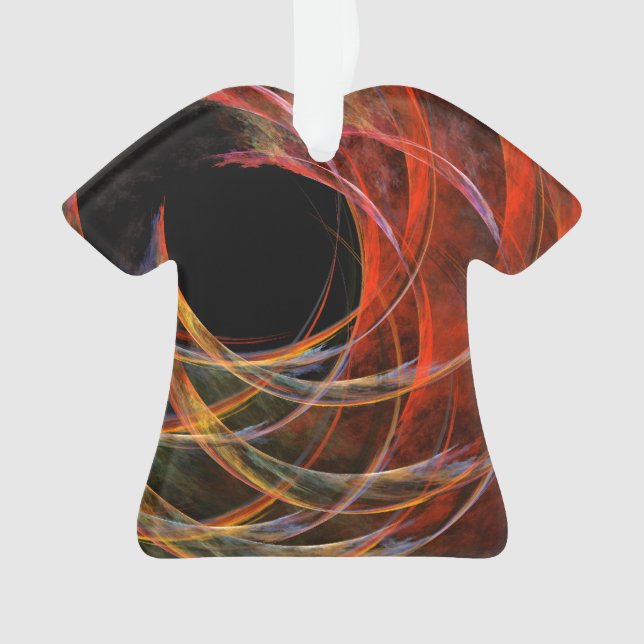 Brechen des Circle Abstrakt Art Acrylic-Shirt Ornament (Vorderseite)
