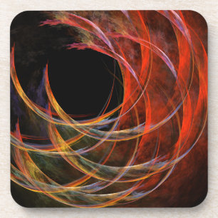 Brechen des Circle Abstrakt Art Cork Untersetzer