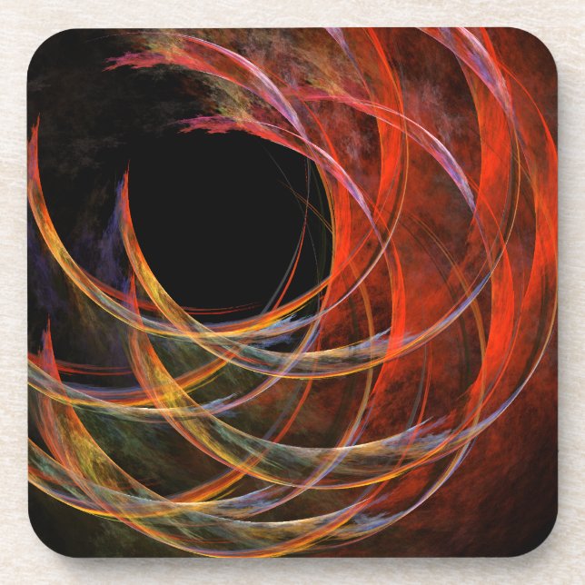 Brechen des Circle Abstrakt Art Cork Untersetzer (Vorderseite)