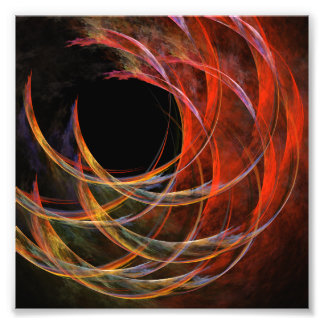 Brechen des Circle Abstrakt Art Foto Print