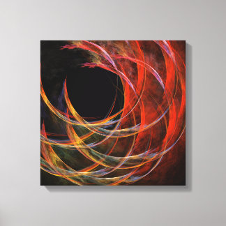 Brechen des Circle Abstrakt Quad Canvas Print Leinwanddruck