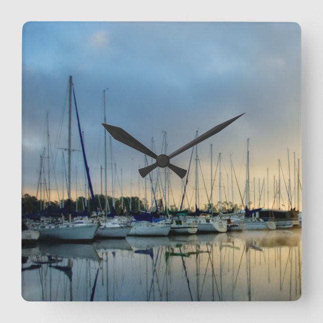 Brechen durch II Quadratische Wanduhr (Vorderseite)