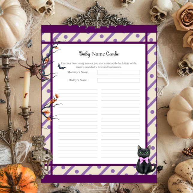 Brechen eines Baby_ Baby Name Combo Duschgame Briefbogen (Von Creator hochgeladen)