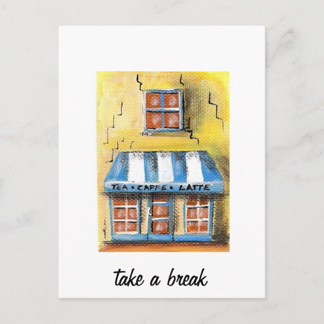 Brechen Postkarte (Vorderseite)