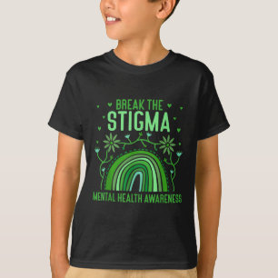 Brechen Sie das Stigma, Angst psychische Gesundhei T-Shirt