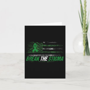 Brechen Sie das Stigma Mental Health Awareness Mon Karte