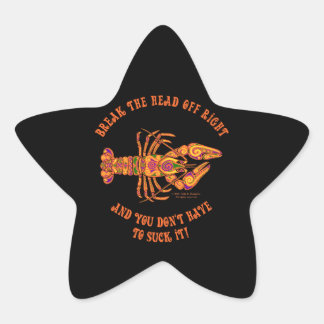 Brechen Sie den Kopf Crawfish Star Sticker