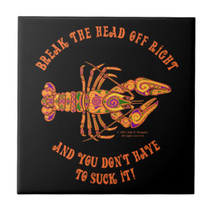 Brechen Sie den Kopf Crawfish Tile Fliese
