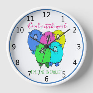 Brechen Sie die Wolle aus, es ist Zeit, sich zu hä Uhr