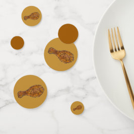 Brechen Sie ein leg-fried Hühnchen Drumstick Soul  Konfetti