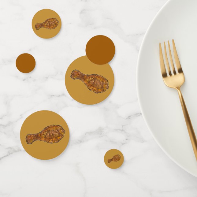 Brechen Sie ein leg-fried Hühnchen Drumstick Soul  Konfetti (Gruppe)