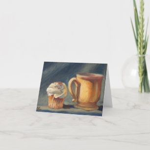 "Brechen Sie Zeit", einen Kaffee u. eine Karte