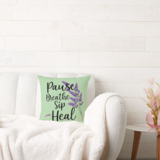 🌿. BRECHEN. SIP. HEAL. DESIGN KISSEN