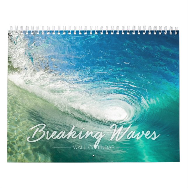 Brechende Wellen-Wandkalender Kalender (Titelbild)