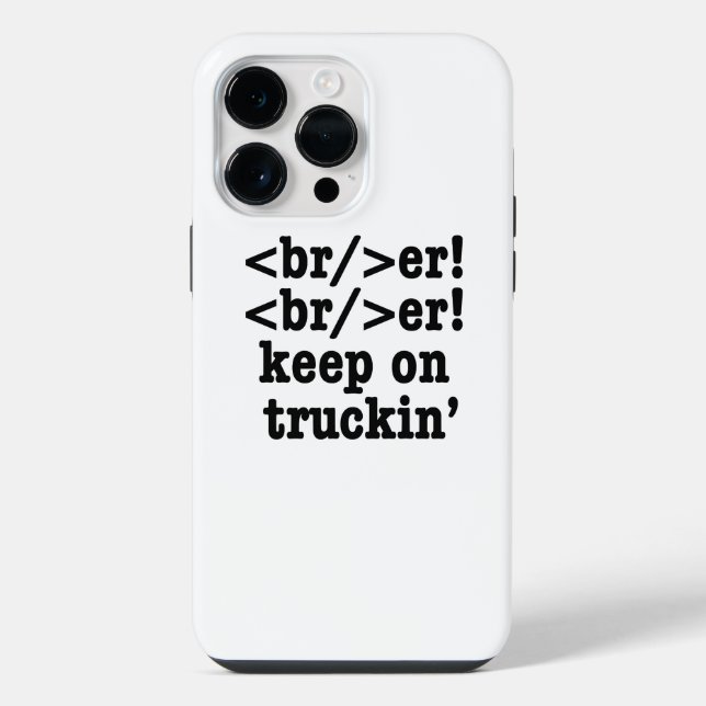Brecher! Brecher! Weiter so! // HTML Code iPhone Hülle (Rückseite)
