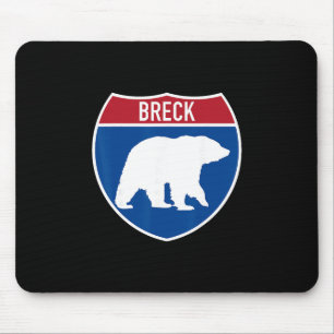 Breck Colorado Bär Co Highway Interstate Schild So Mousepad