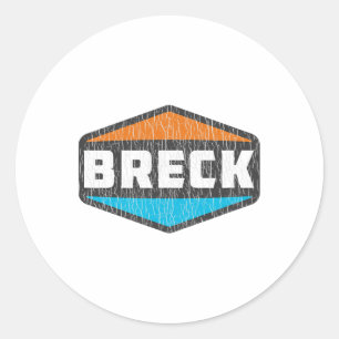 Breck Ski Breckenridge Ski Colorado Snowboardin Runder Aufkleber