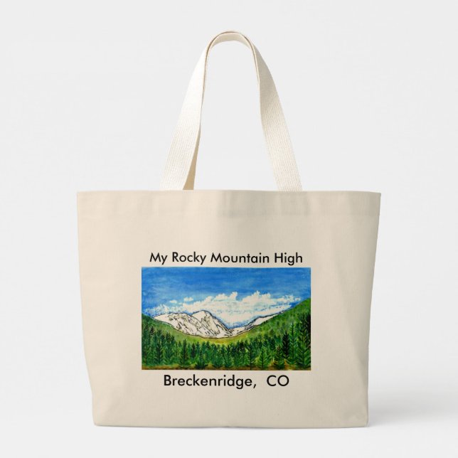 Breckenridge CO Tote Bag The MUSEUM Zazzle Gifts Jumbo Stoffbeutel (Rückseite)