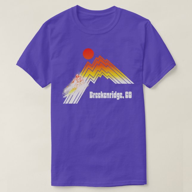 Breckenridge Colorado 70er Jahre Retro Souvenir St T-Shirt (Design vorne)