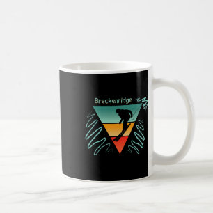 Breckenridge Colorado 90er Stil Vintages Skifahren Kaffeetasse