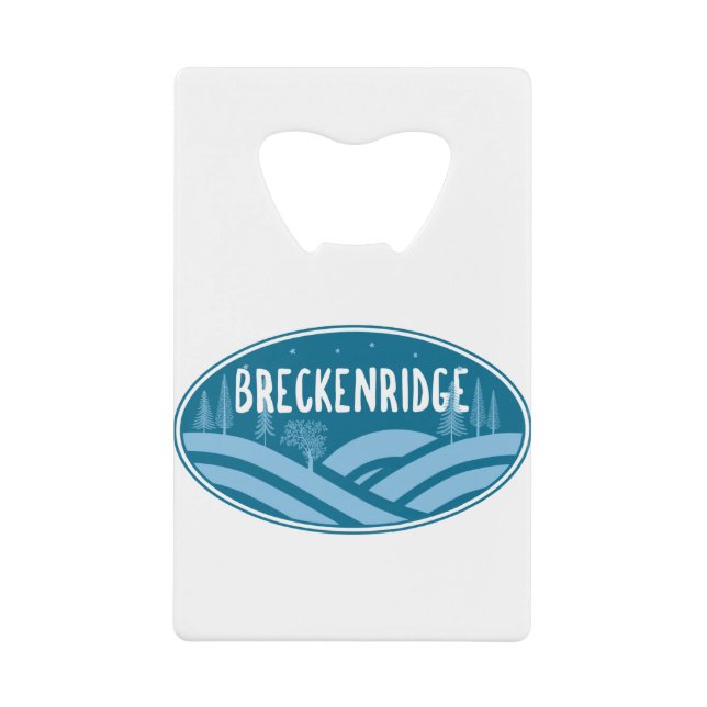 Breckenridge Colorado Außenbereich Geldbeutel Flaschenöffner (Vorderseite)