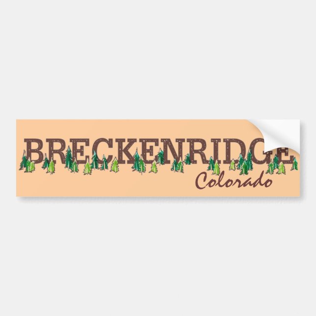 Breckenridge Colorado Autoaufkleber (Vorne)