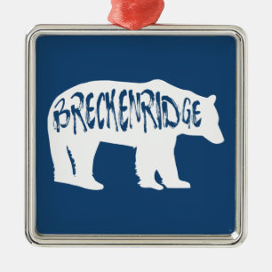 Breckenridge Colorado Bär Ornament Aus Metall