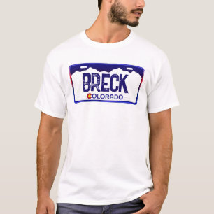 Breckenridge Colorado blaues Kennzeichen Shirt