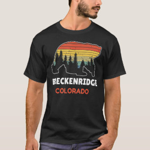 Breckenridge Colorado Breck Bären Retro Wandern T-Shirt
