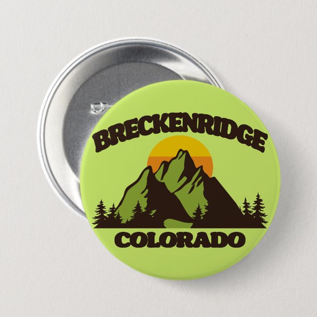 Breckenridge, Colorado Button (Vorne & Hinten)