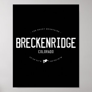 Breckenridge Colorado Graphic Distressed Vintag S Poster