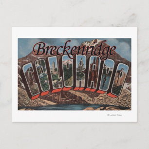 Breckenridge, Colorado - Große Buchstabenszenen Postkarte