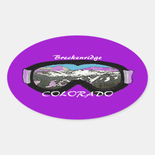Breckenridge Colorado lila schwarze Sticker
