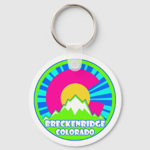 Breckenridge Colorado Neonberg Schlüsselanhänger