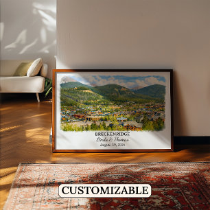 Breckenridge Colorado Poster, Aquarell, Maßgeschne Poster