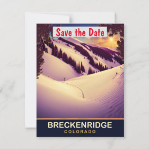 Breckenridge, Colorado, Reise-Postkarte, Save The Date