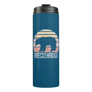 Breckenridge Colorado Retro Bär Thermosbecher